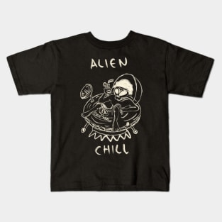 Alien Ufo Chill Kids T-Shirt